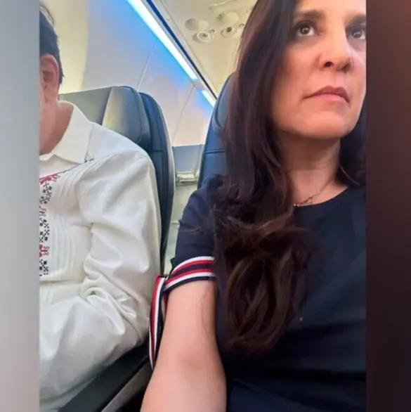 Kenia López Rabadán viaja junto a Fernández Noroña rumbo a convención bancaria: "Le hablo o no le hablo"
