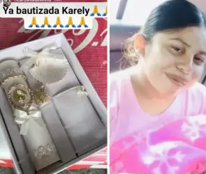 Bautizan a Karely, la bebé de Lupita TikTok, luego de darse a conocer que tendría muerte cerebral