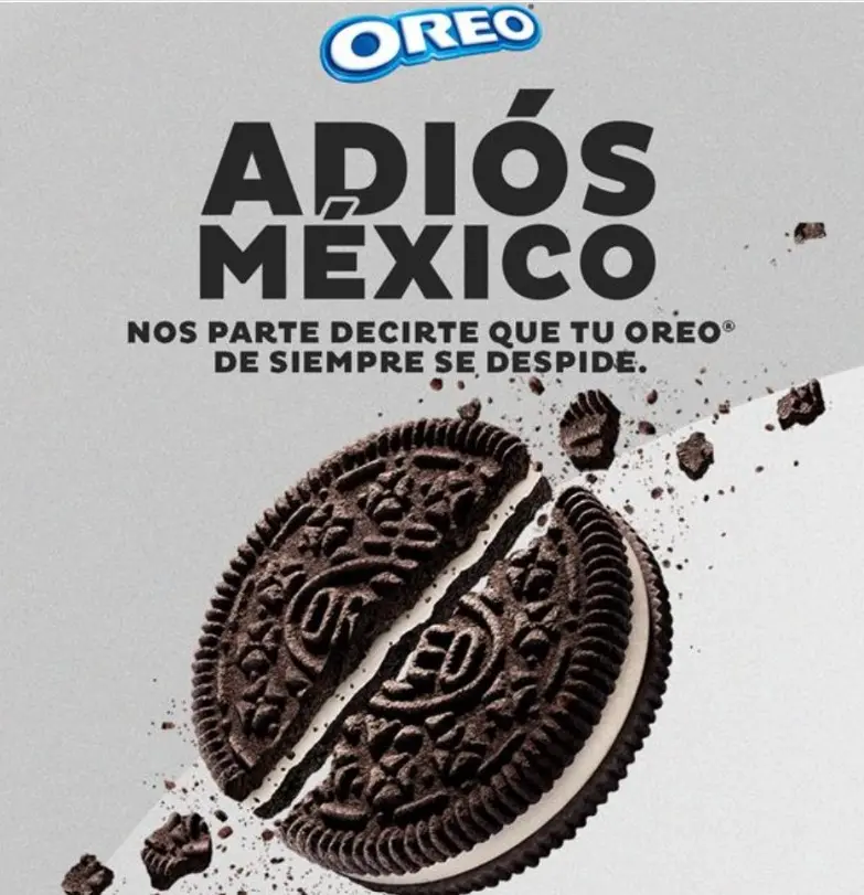 Oreo se despide de México Redes sociales