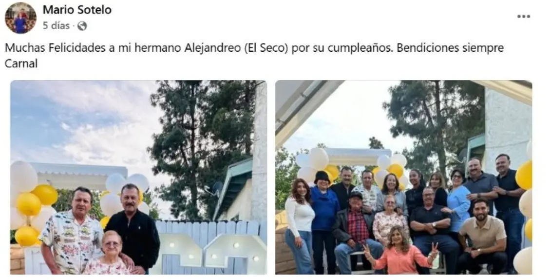 La última publicación del cantante estuvo dedicada a su hermano Alejandro Sotelo. Especial