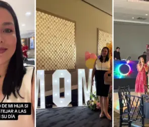 Mujer presume lujoso festejo por el Día de las Madres en exclusivo colegio 