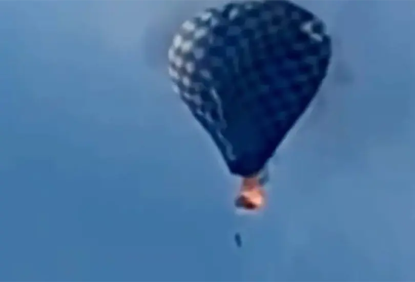 El accidente ocurri&oacute; durante el primer Festival del Globo en Zacatecas. 