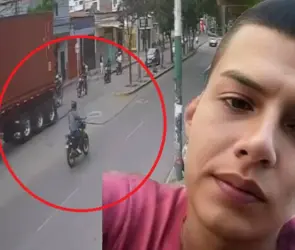 VIDEO: Joven motociclista muere decapitado por cable de luz 