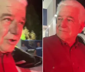 Buitre: manifestantes abuchean a hermano de AMLO y le lanzan agua