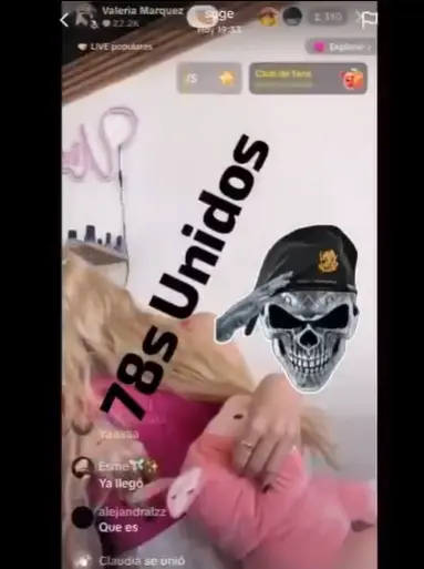 El video del asesinato de la influencer circula en redes sociales. Captura de pantalla