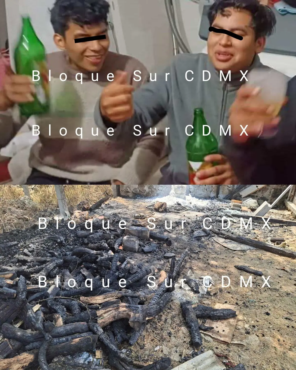 Emiliano y Manuel presuntos agresores Bloque Sur CDMX