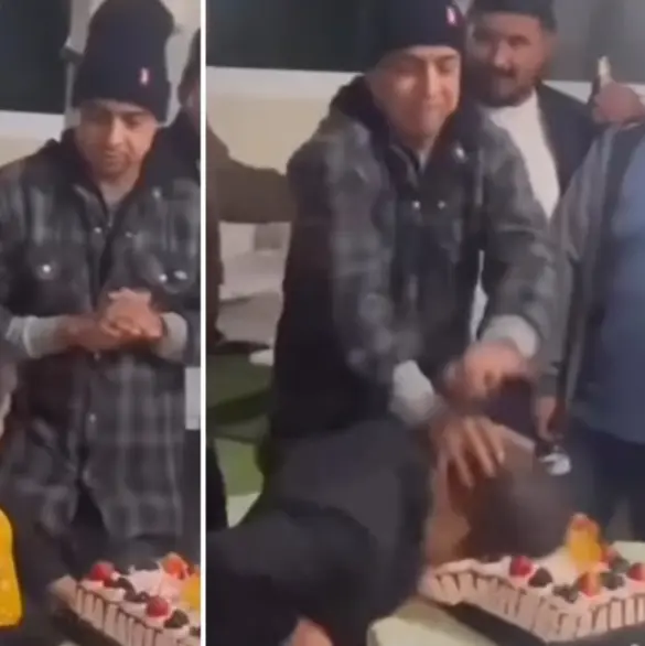 Abuelita es empujada violentamente a su pastel y causa indignación