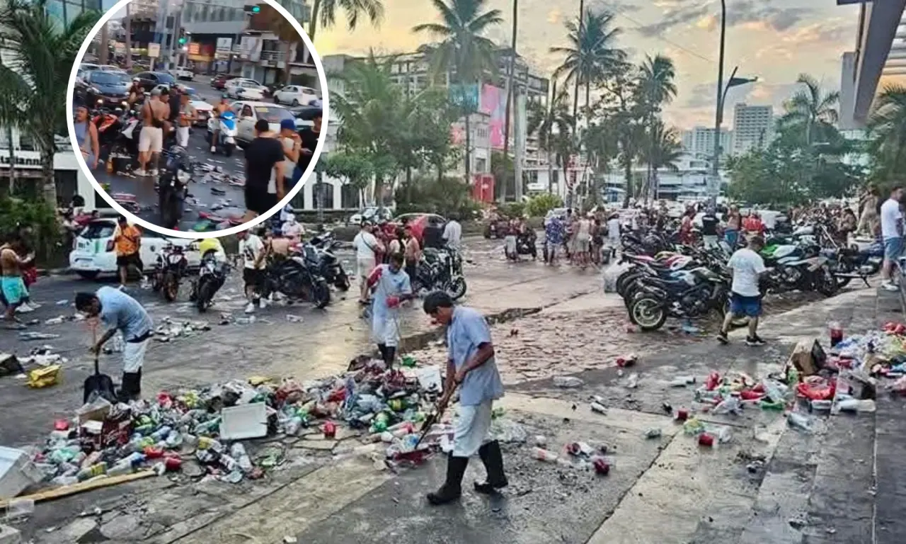  Así quedó Acapulco tras el Acamoto Fest 2025. 
