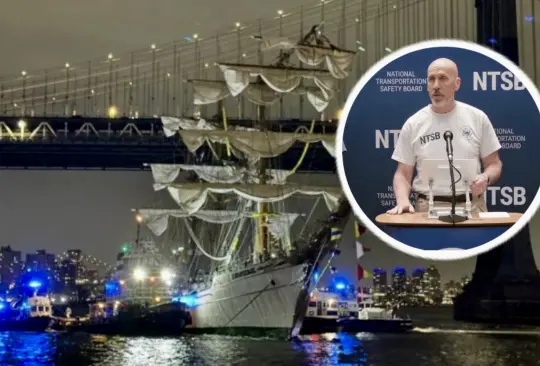 Confirman que el Buque Cuauhtémoc lanzó alerta antes de chocar Confirman que el Buque Cuauhtémoc lanzó alerta antes de chocar