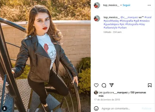 Fue modelo de marcas de moda juvenil. Instagram.