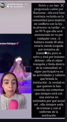 Filtran foto de Marianne Gonzaga en prisión Especial