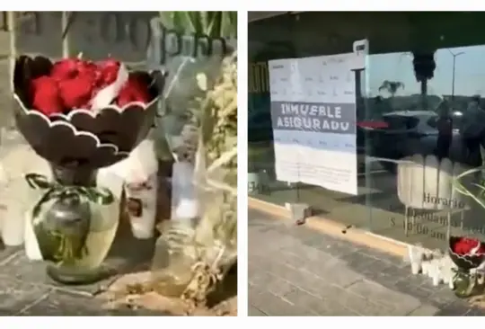Aparece misterioso arreglo floral con mensaje de "perdón" en el salón de Valeria Márquez Aparece misterioso arreglo floral con mensaje de "perdón" en el salón de Valeria Márquez