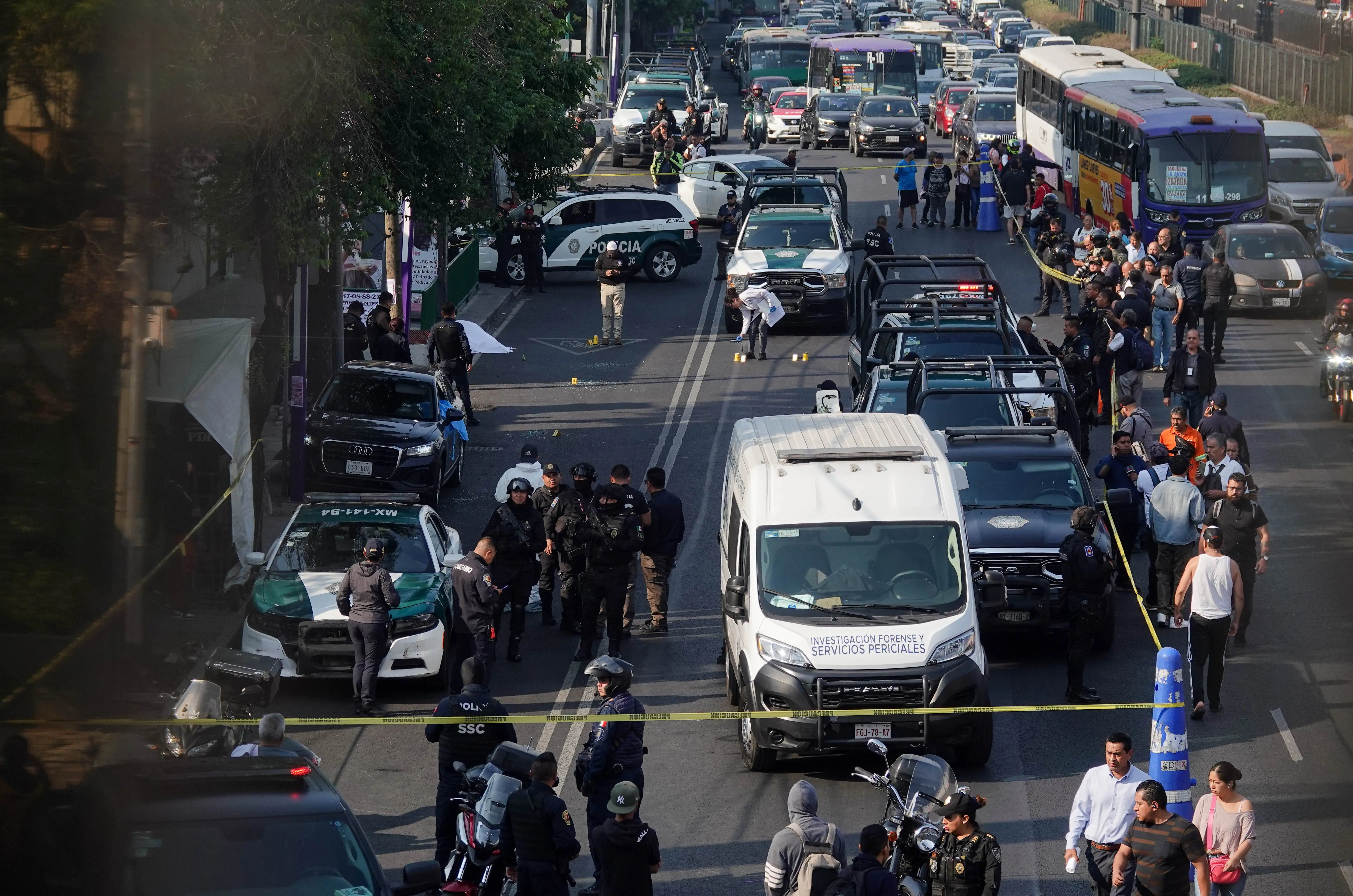 El ataque ocurrió sobre Calzada de Tlalpan. Cuartoscuro.