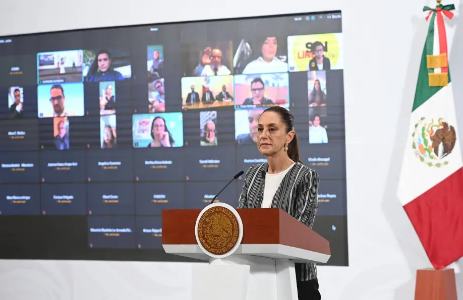 La prensa y funcionarios hicieron intervenciones de manera virtual. Presidencia.