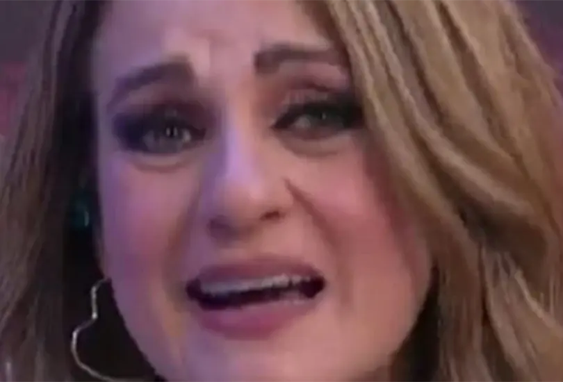 Flor Rubio llora en vivo en Venga la Alegr&iacute;a