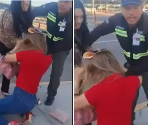 Anda con mi esposo": mujer golpea brutalmente a la amante de su marido en Baja California