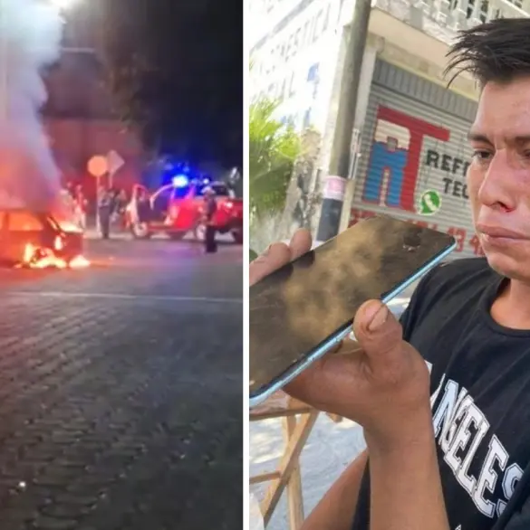 Vecinos de Tehuacán incendian casa, negocio y auto de agresores de Ismael, joven golpeado por vender fruta