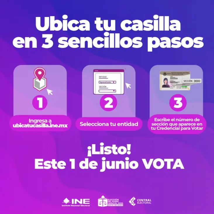 No olvides ir a votar este 1 de junio. Especial.