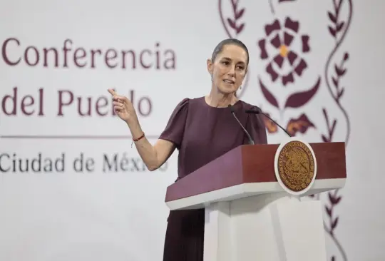 Claudia Sheinbaum en la Mañanera de este jueves, en Palacio Nacional. Claudia Sheinbaum en la Mañanera de este jueves, en Palacio Nacional.