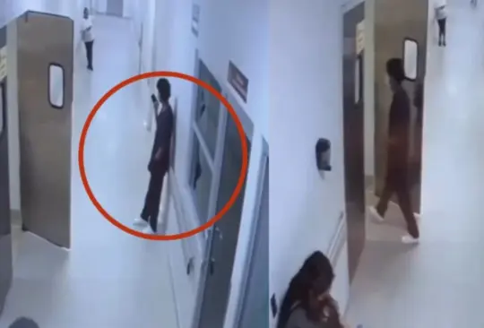 Así fue el momento exacto en que el sicario asesinó a la mujer en el área de urgencias. Así fue el momento exacto en que el sicario asesinó a la mujer en el área de urgencias.