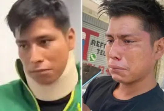 El joven fue agredido brutalmente por dos sujetos. El joven fue agredido brutalmente por dos sujetos.