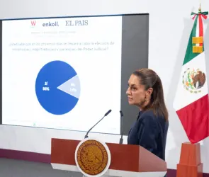 Sheinbaum presume respaldo ciudadano a elección del Poder Judicial: 72% la ve necesaria