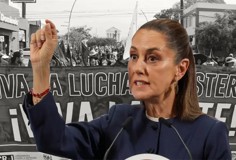 Sheinbaum los batea y CNTE se va contra elecci&oacute;n judicial