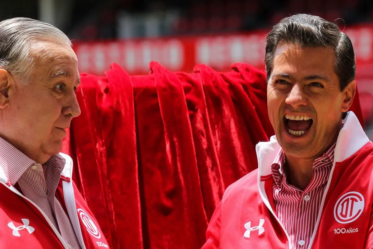 Peña Nieto es aficionado a Toluca. Cuartoscuro.