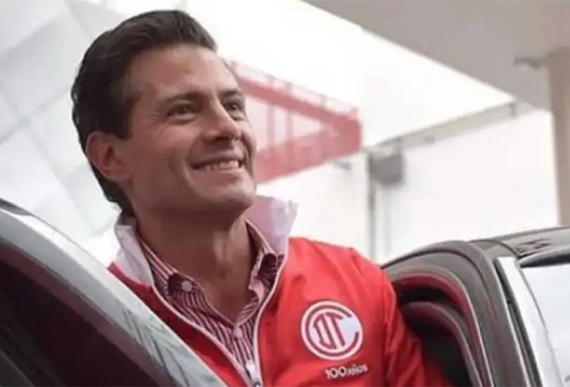 Enrique Pe&ntilde;a Nieto es aficionado al Toluca.