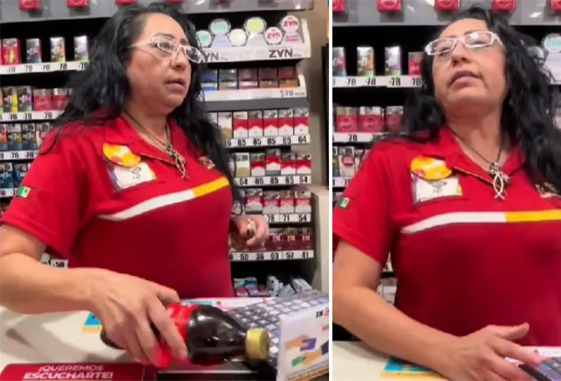 Cajera de Oxxo agrede a cliente