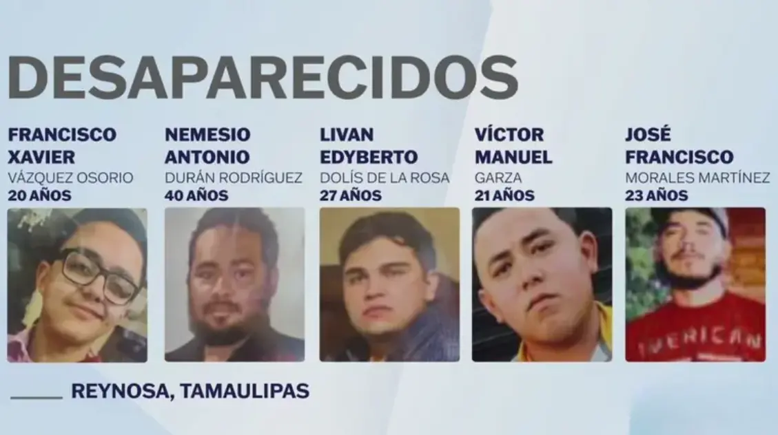 Los cinco integrantes de fugitivo desaparecidos. Especial