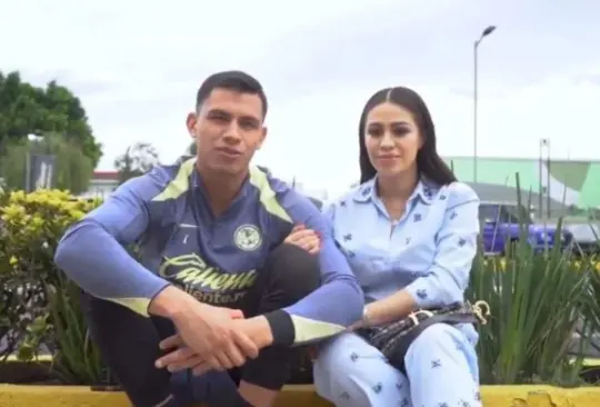 Luis Ángel Malagón y su esposa. Luis Ángel Malagón y su esposa.