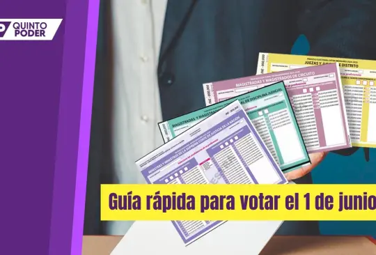 Conoce la guía completa para votar el 1 de junio por el Poder Judicial.