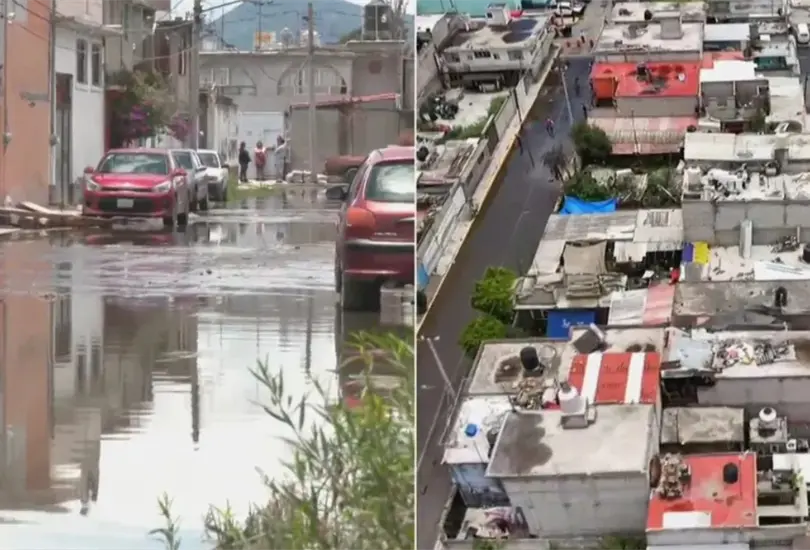 El nivel de agua super&oacute; el metro de altura. 