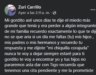 Último mensaje de Nemesio Antonio Durán Especial