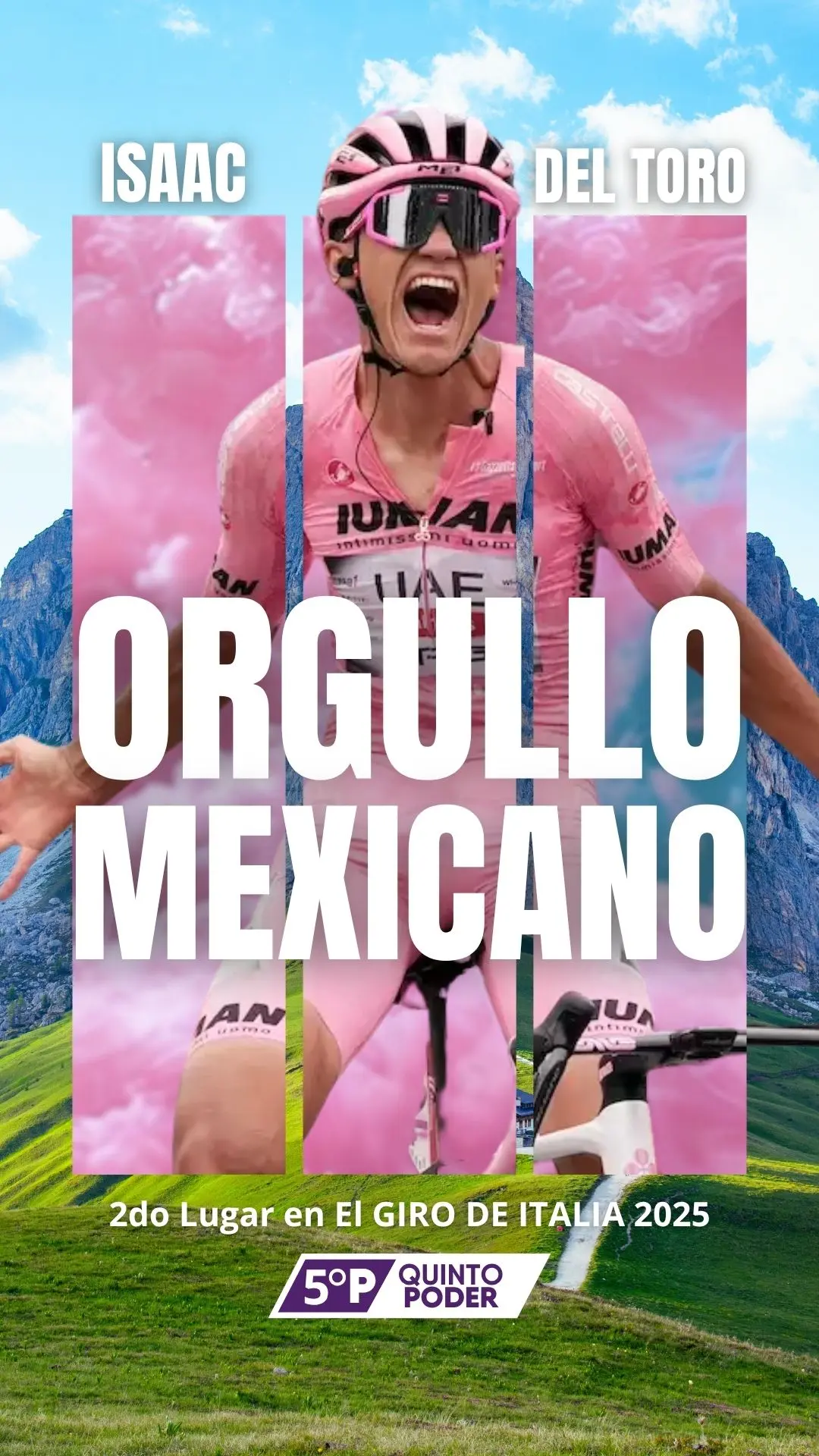 El segundo lugar será para el mexicano. Quinto Poder.