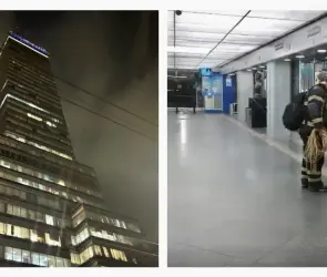 Diez personas quedan atrapadas en elevador de la Torre Latinoamericana en CDMX