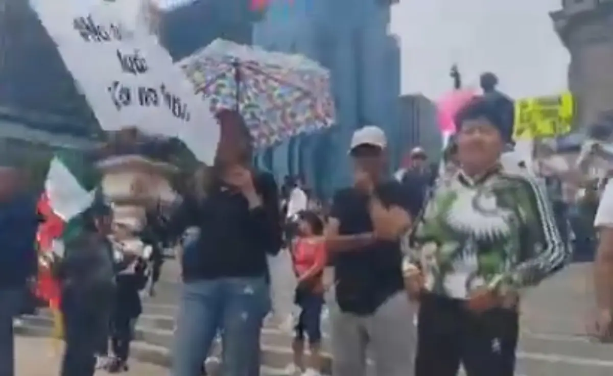 Los manifestantes portan un moño negro. Captura de pantalla.