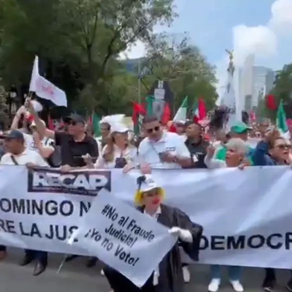 Protestan contra elección por voto popular del Poder Judicial