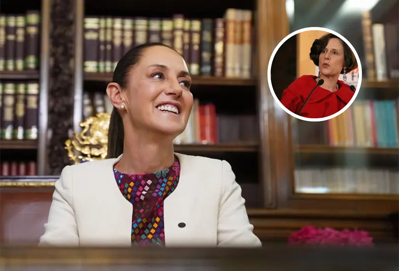 Sheinbaum se lanza contra Sheinbaum y acaba rega&ntilde;ada.