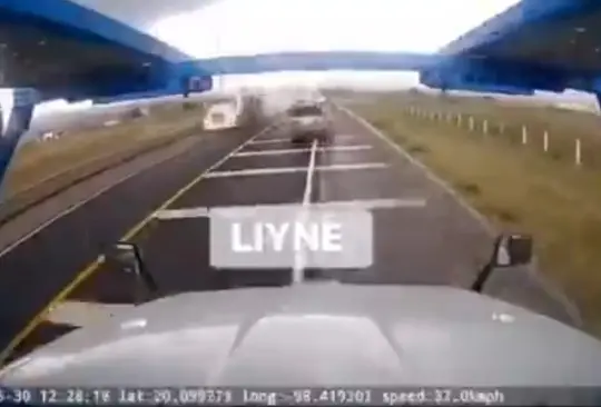 El video muestra el momento del choque. El video muestra el momento del choque.