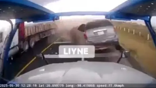 En el accidente se involucraron tres vehículos. Captura de pantalla.