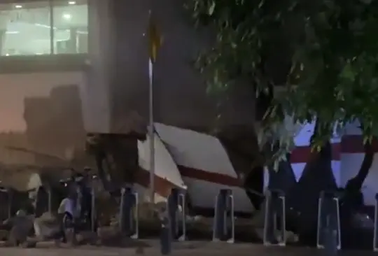 Se desploma edificio abandonado en Roma Norte tras intensas lluvias Se desploma edificio abandonado en Roma Norte tras intensas lluvias