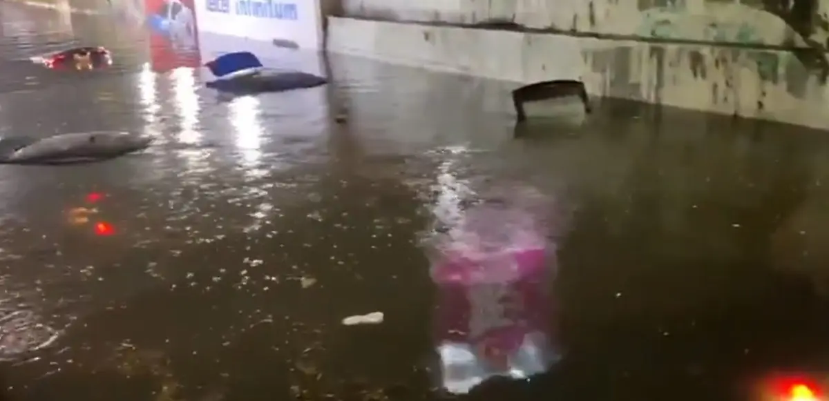 Lluvias dejaron la CDMX colapsada. Especial.