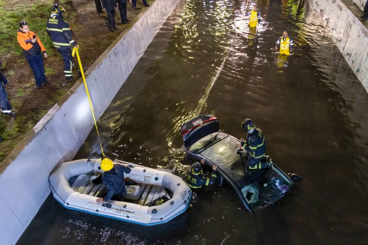 Las inundaciones en la CDMX tras la tormenta de este 2 de junio. Cuartoscuro.