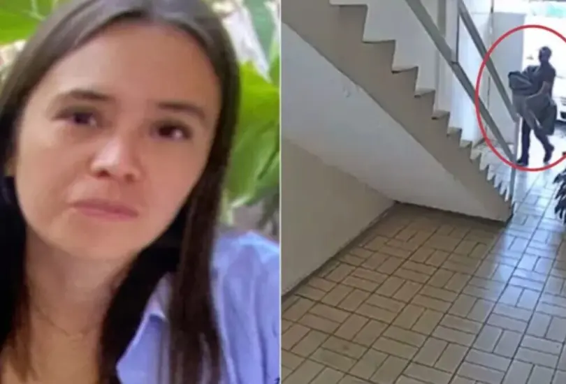 En el video que obtuvo la fiscalía se observa a su presunto jefe cargando un cuerpo cubierto con una sábana para meterlo en un edificio. En el video que obtuvo la fiscalía se observa a su presunto jefe cargando un cuerpo cubierto con una sábana para meterlo en un edificio.