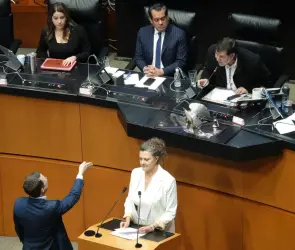 La caca flota: Difunden videos de la pelea entre Anaya y Noroña en el Senado