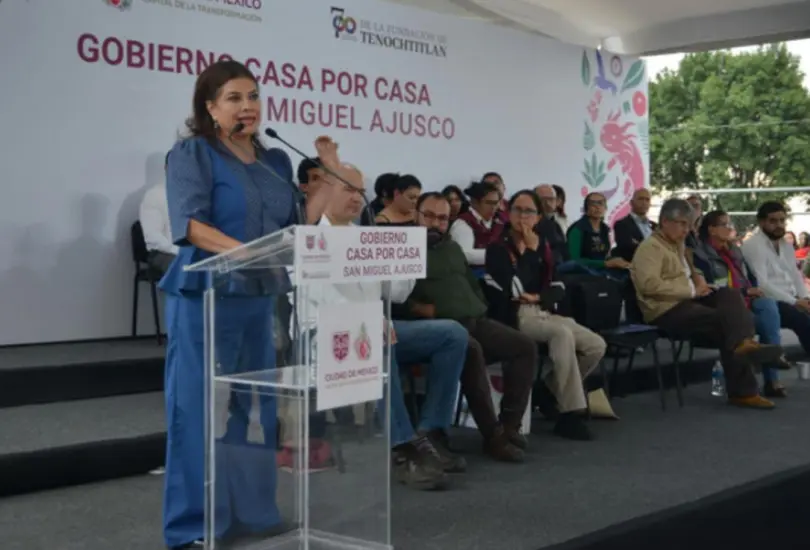 La jefa de Gobierno presentó el plan durante una visita a San Miguel Ajusco. La jefa de Gobierno presentó el plan durante una visita a San Miguel Ajusco.