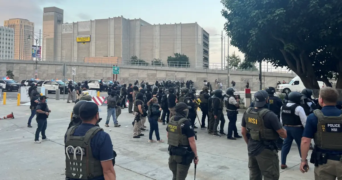 Durante las protestas se desplegó la Guardia Nacional. X.