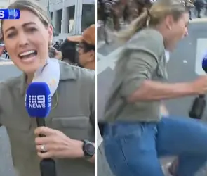 Video capta el momento exacto en que periodista recibe balazo de goma durante protestas en Los Ángeles